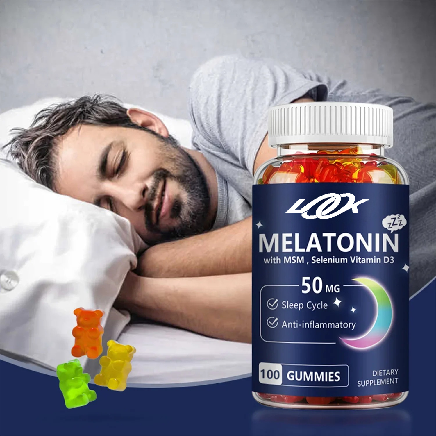 Melatonin Gummies - Helps You  - огляд і ціна Melatonin Sleep Gummy