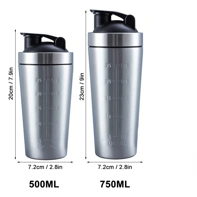 Stainless Steel Protein Shaker - огляд і ціна Nutrition For Fitness