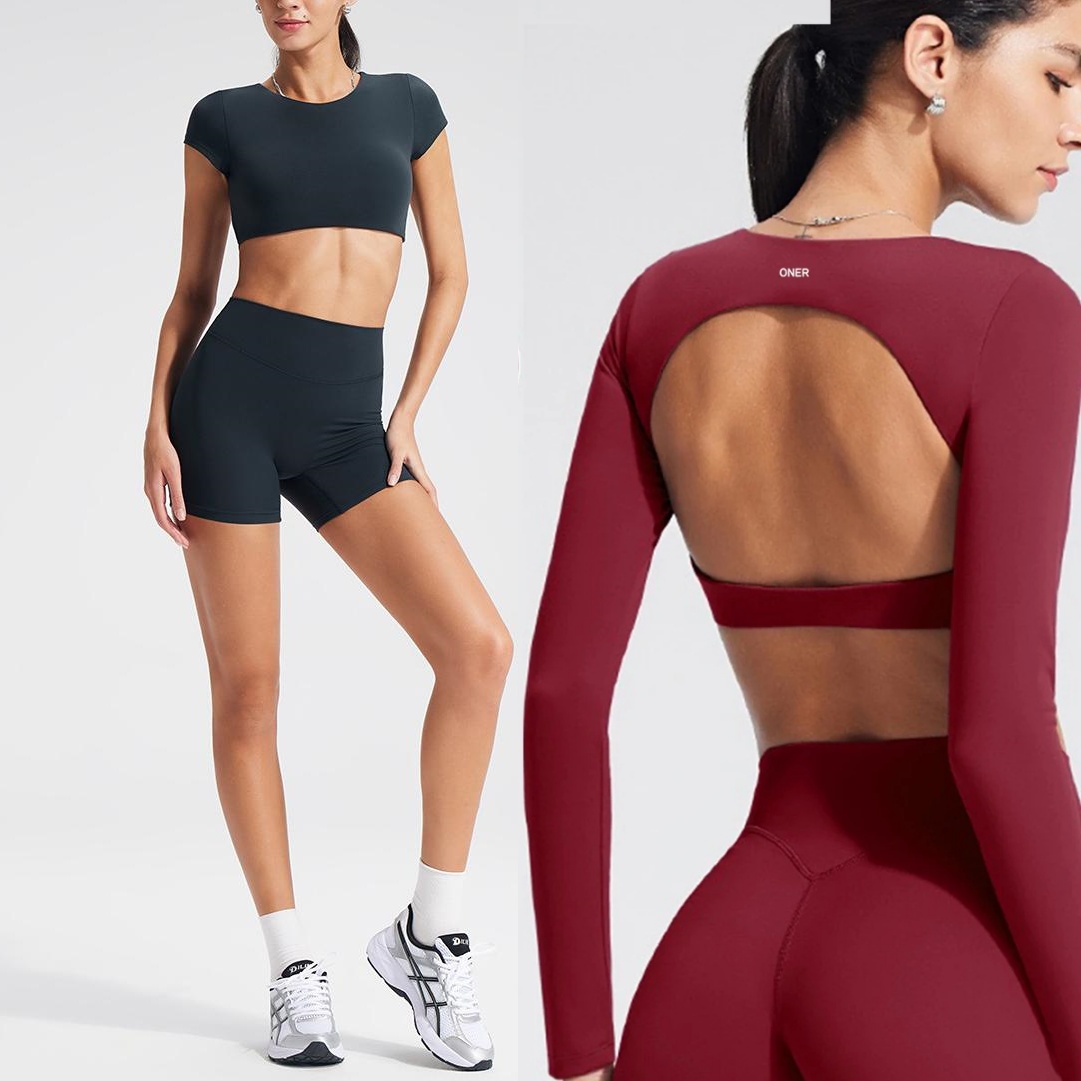 Women's long-sleeved yoga top  - огляд і ціна Fitness & Nutrition Lab