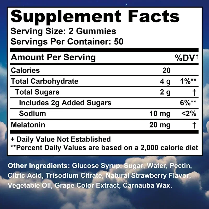 Melatonin Gummies - Helps Deep - огляд і ціна Melatonin Sleep Gummy