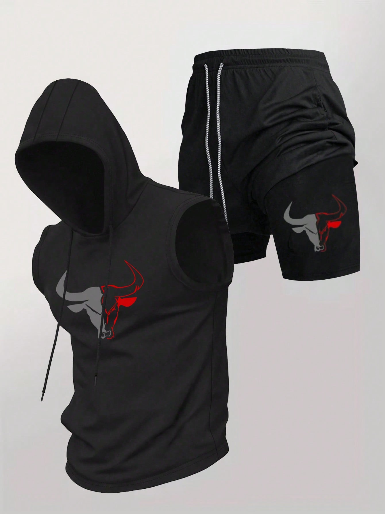Men's 2 Piece Black Sleeveless - огляд і ціна Fitness & Nutrition Lab