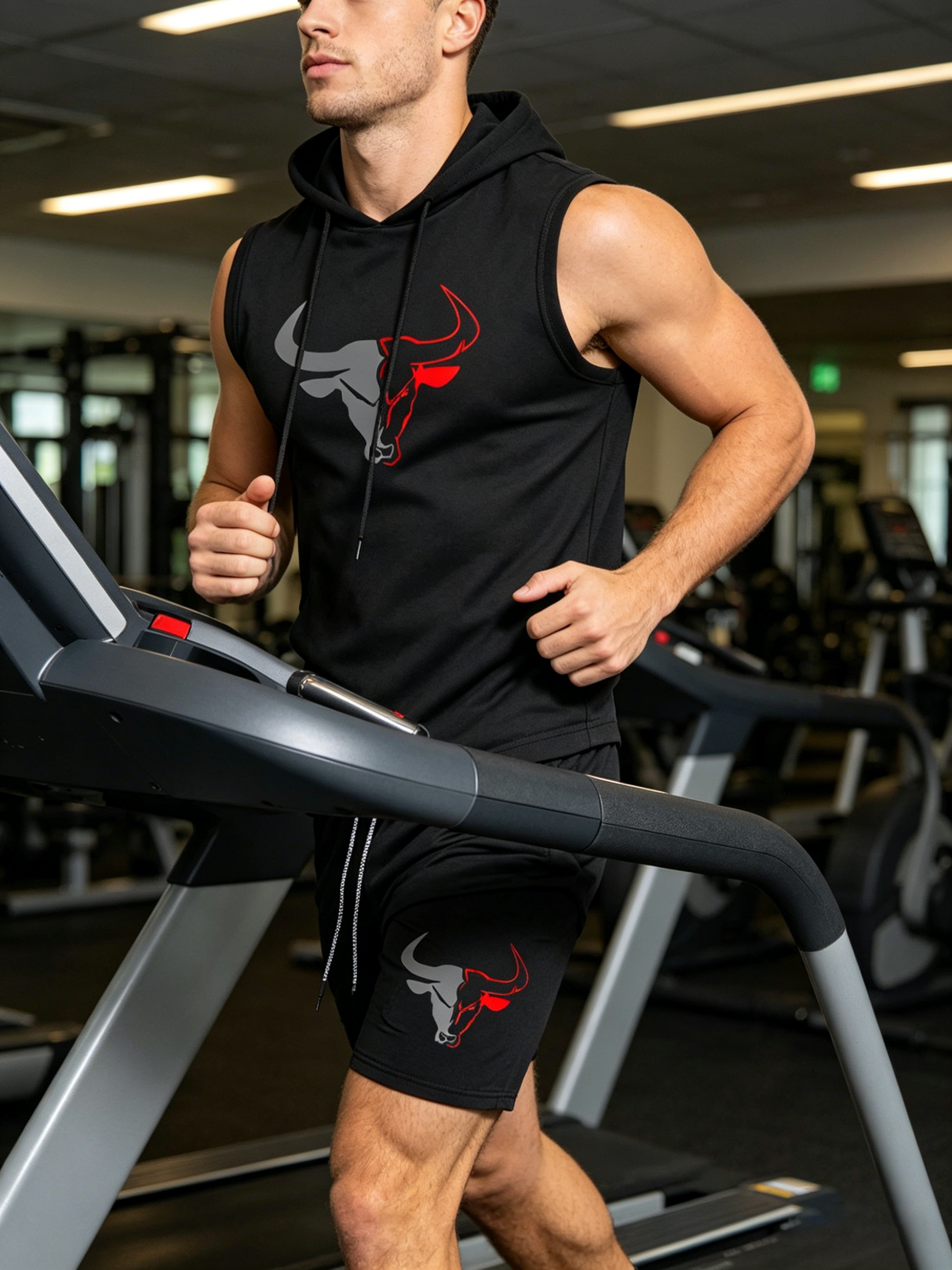Men's 2 Piece Black Sleeveless - огляд і ціна Fitness & Nutrition Lab